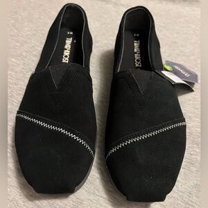 TOMS x KROST black suede Alpargata, men’s size 7, new with box